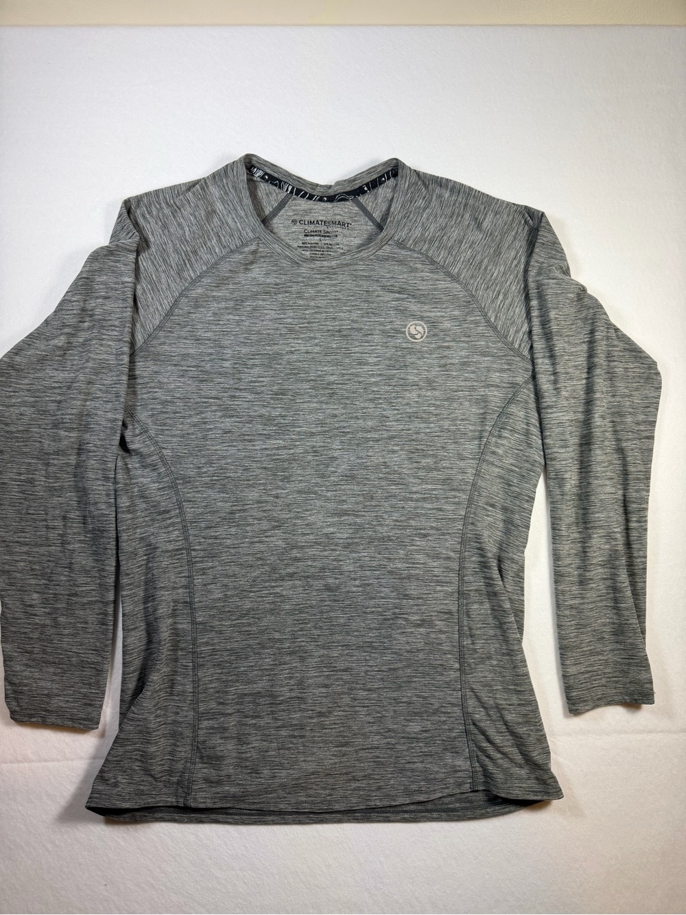 Climatesmart Climate Sport Baselayer Mens Large Gray Midweight Stretch